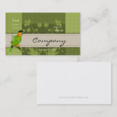 Carte de profil - perroquet de caïque (Devant / Derrière)