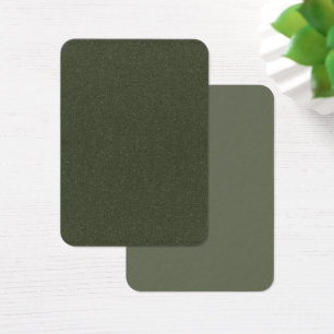 Carte de profil personnalisée Moss Green à deux cô
