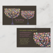 Carte de profil personnelle Pink Candy Retro (Devant / Derrière)