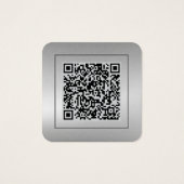 Carte de profil photo avec code QR Diamond Dust (Dos)