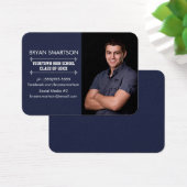 Carte de profil photo de la Marine Blue Graduation (Bureau)