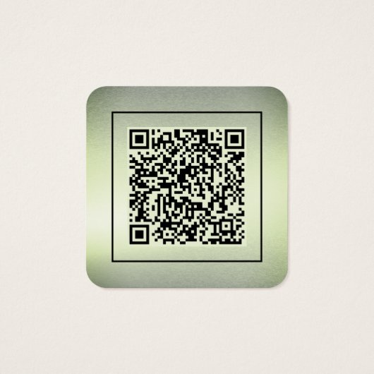 Carte de profil photo Emerald Dust QR Code (Dos)