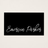 Carte de profil photo noir influenceur de script t (Devant)