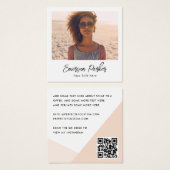 Carte de profil photo personnalisée du blogueur (Devant & derrière)