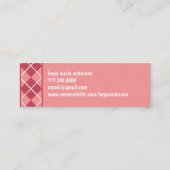 Carte de profil pour fille Jacquard senior (Dos)