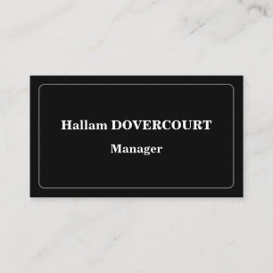 Carte de profil professionnelle d'antan