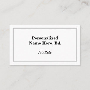 Carte de profil professionnelle Dapper