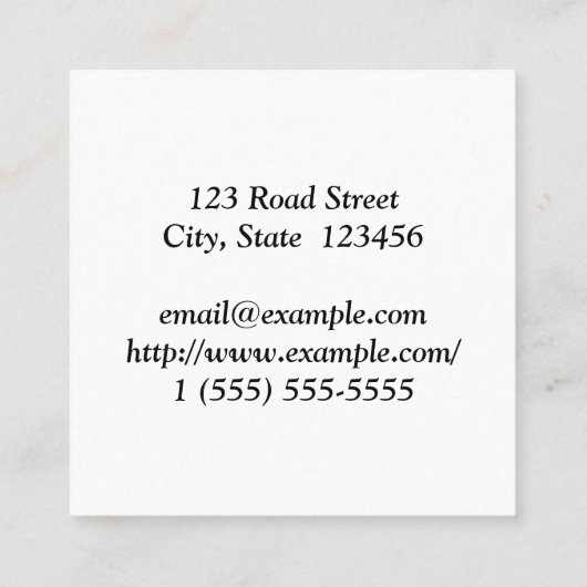 Carte de profil professionnelle de construction ré (Dos)