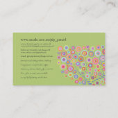 Carte de profil professionnelle personnelle de la (Dos)