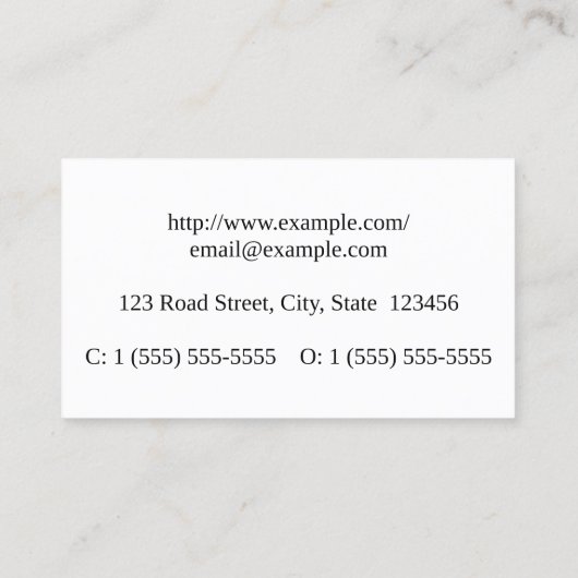 Carte de profil professionnelle pourpre (Dos)