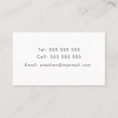 Carte de profil professionnelle Rainbow Parties sc (Dos)