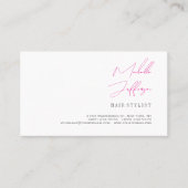 Carte de profil professionnelle tendance écriture  (Devant)