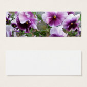 Carte de profil Purple Pansy (Devant & derrière)