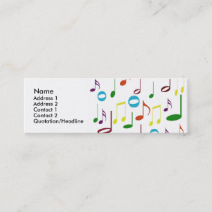 Carte de profil Rainbow Notes