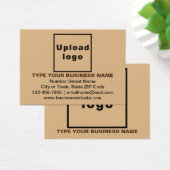Carte de profil rectangle marron clair pour entrep (Bureau)