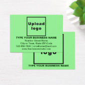 Carte de profil Rectangle vert clair Affaires (Bureau)
