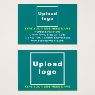 Carte de profil Rectangle vert Turquoise pour entr
