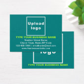 Carte de profil Rectangle vert Turquoise pour entr (Bureau)