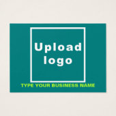 Carte de profil Rectangle vert Turquoise pour entr (Dos)