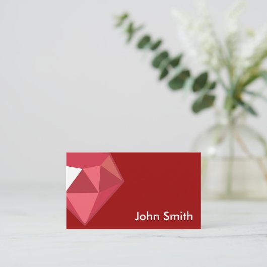 Carte de profil Red Ruby Gemstone (Debout devant)