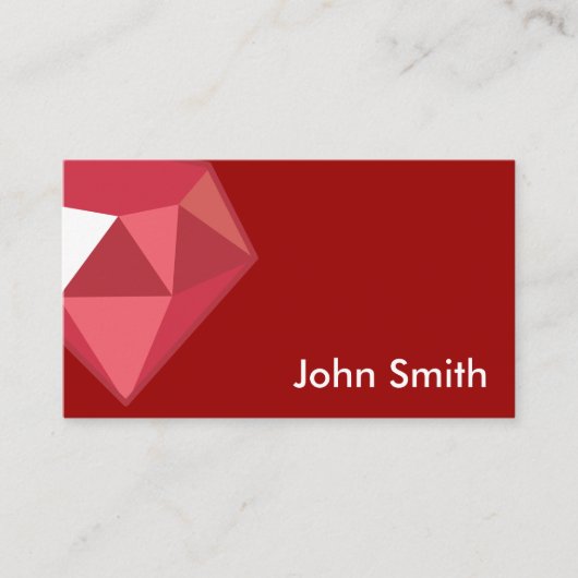 Carte de profil Red Ruby Gemstone (Devant)