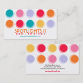 Carte de profil Retro Pop Fun Dots Couleur Flou Fu (Devant / Derrière)