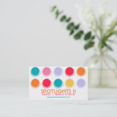 Carte de profil Retro Pop Fun Dots Couleur Flou Fu (Debout devant)