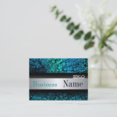 Carte de profil Revêtement métallique Argent noir  (Debout devant)