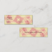 CARTE DE PROFIL ROSA ABSTRAITE (Devant / Derrière)