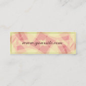 CARTE DE PROFIL ROSA ABSTRAITE (Dos)