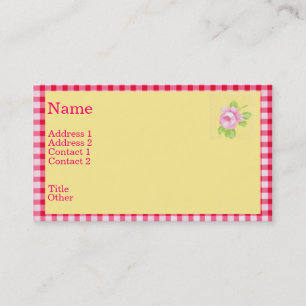 Carte de profil Rose