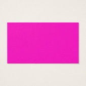 Carte de profil rose choquant (Dos)