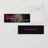 Carte de profil rose des cordes GUITAR (Devant / Derrière)