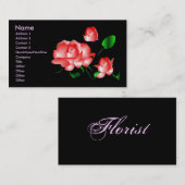 Carte de profil "Rose Florist I" (Devant / Derrière)