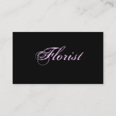Carte de profil "Rose Florist I" (Dos)
