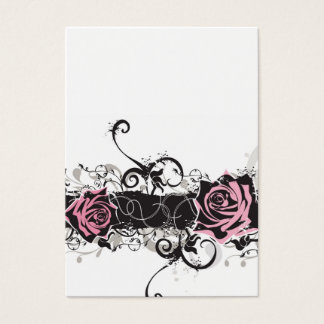 Carte de profil rose roses