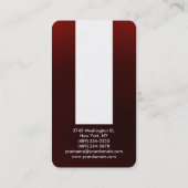 Carte de profil rouge blanc rouge Brown arrondi (Dos)