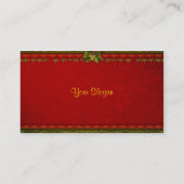 Carte de profil rouge élégante (Dos)