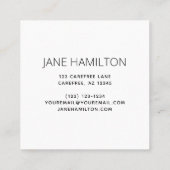 Carte de profil simple minimaliste moderne (Dos)