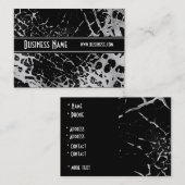 Carte de profil Style noir et blanc cassé (1 s) (Devant / Derrière)