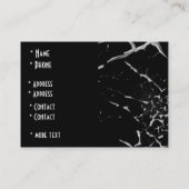 Carte de profil Style noir et blanc cassé (1 s) (Dos)