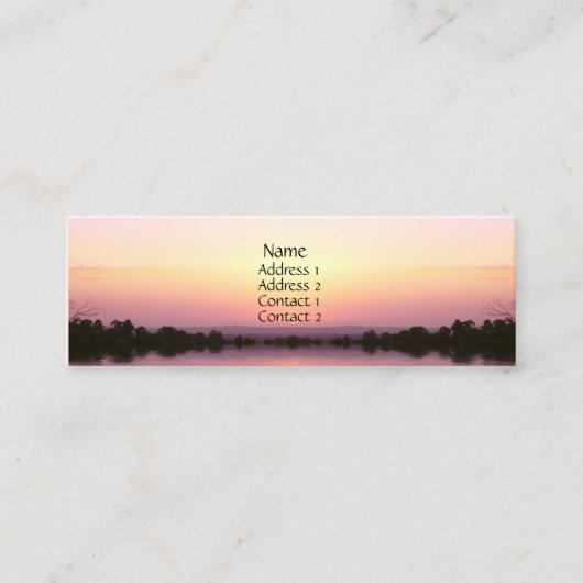 Carte de profil Sunset Pink (Devant)