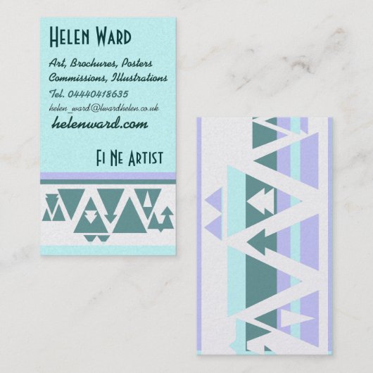 Carte de profil Triangles Nord (Devant / Derrière)