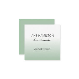 Carte de profil verte élégante professionnelle