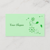 Carte de profil verte naturelle (Dos)