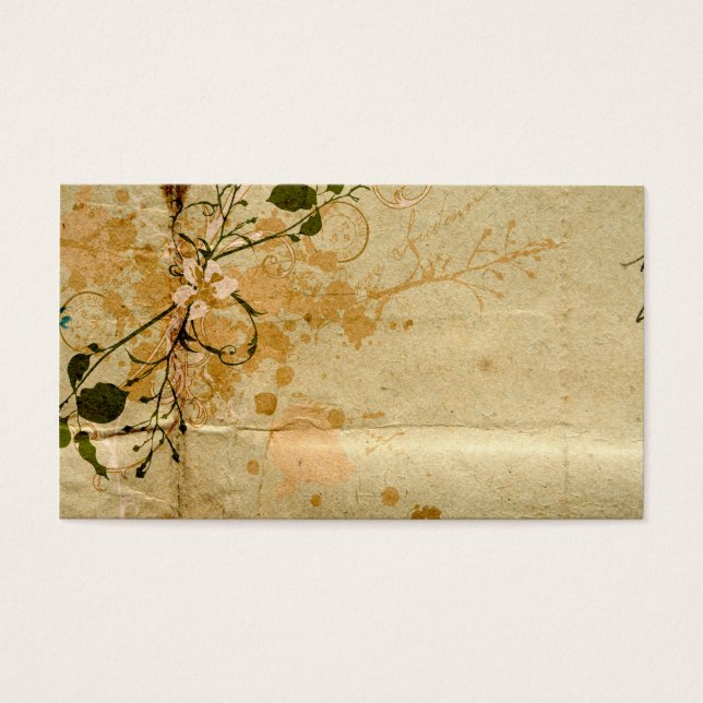 Carte de profil vintage (Devant)