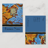 Carte de profil Vintage Impression William Morris (Devant / Derrière)