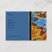 Carte de profil Vintage Impression William Morris (Dos)