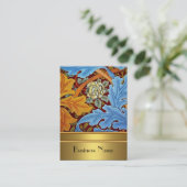 Carte de profil Vintage Impression William Morris  (Debout devant)