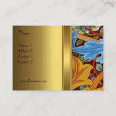 Carte de profil Vintage Impression William Morris  (Dos)